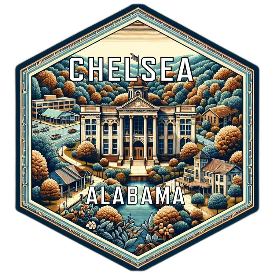 Chelsea Alabama Travel Destination Souvenir Vinyl Decal Sticker Image 1