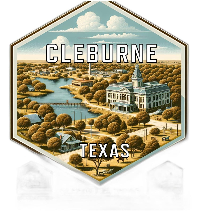 Cleburne Texas Travel Destination Souvenir Vinyl Decal Sticker Image 1