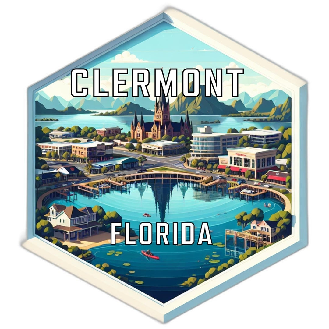 Clermont Florida Travel Destination Souvenir Vinyl Decal Sticker Image 1