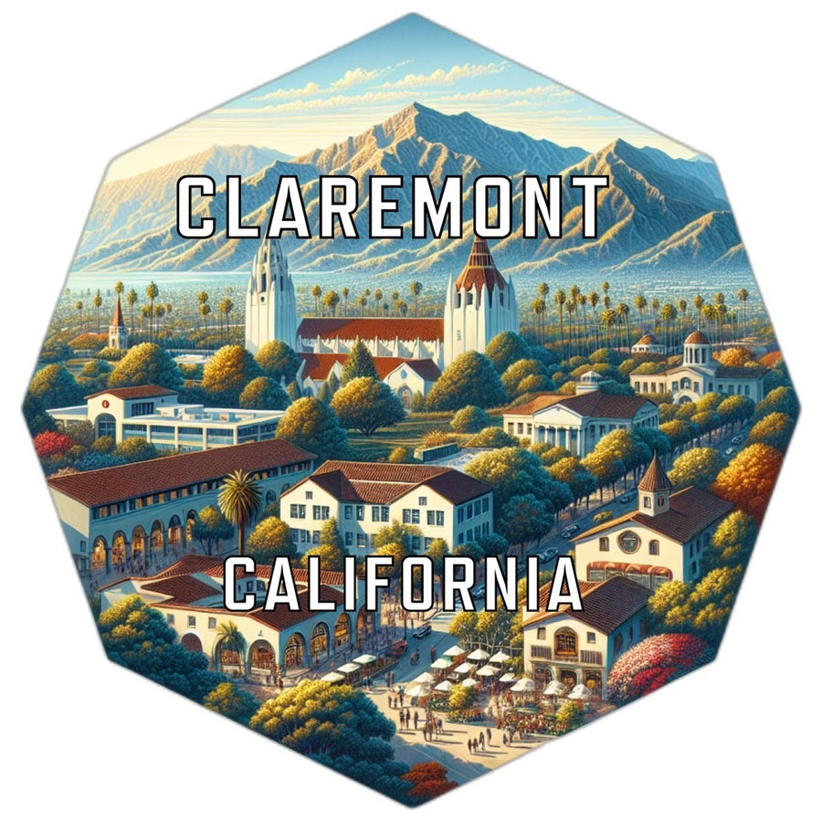 Claremont California Travel Destination Souvenir Vinyl Decal Sticker Image 1