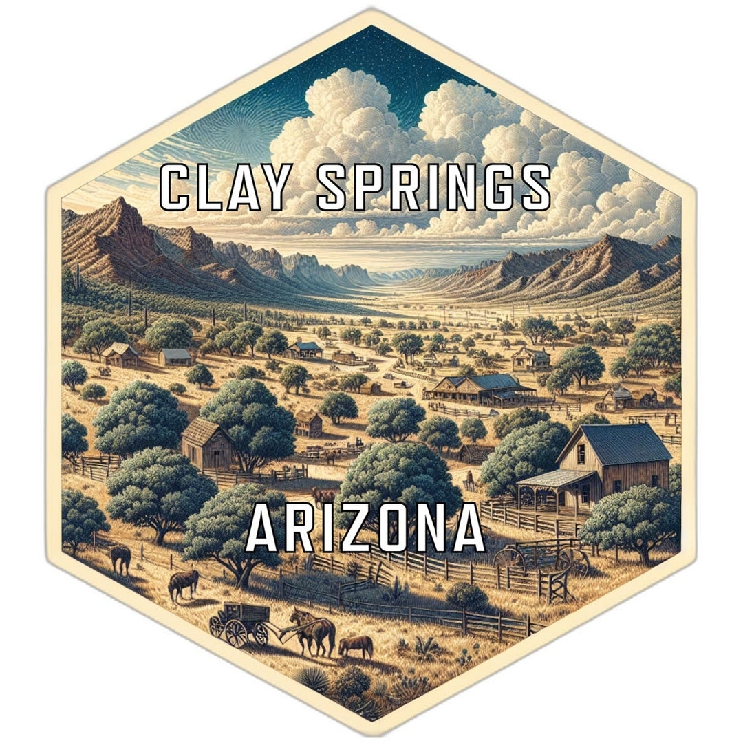 Clay Springs Arizona Travel Destination Souvenir Vinyl Decal Sticker Image 1