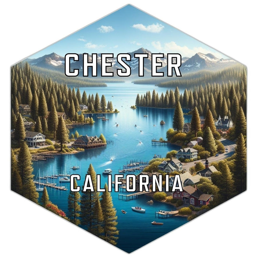 Chester California Travel Destination Souvenir Vinyl Decal Sticker Image 1