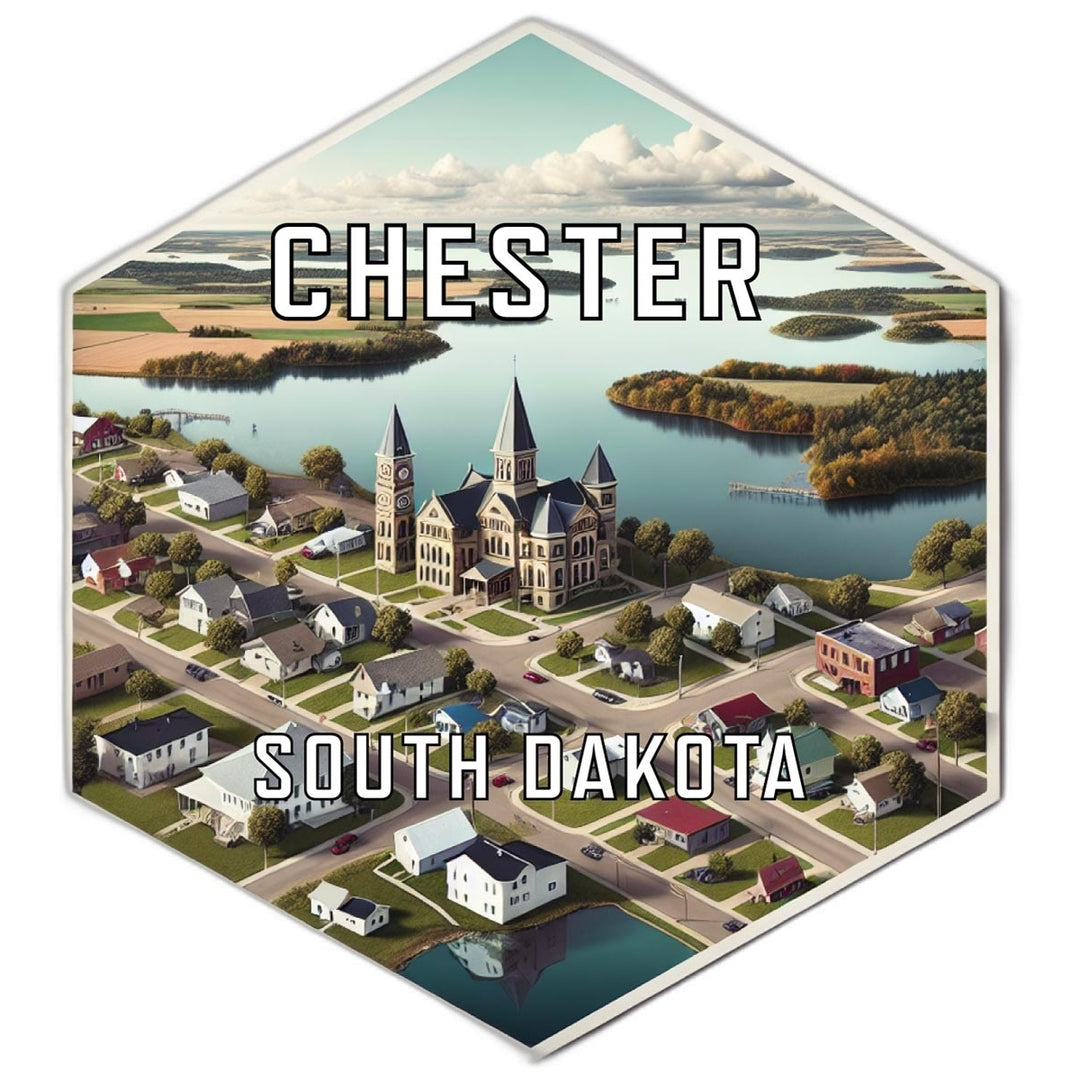 Chester South Dakota Travel Destination Souvenir Vinyl Decal Sticker Image 1