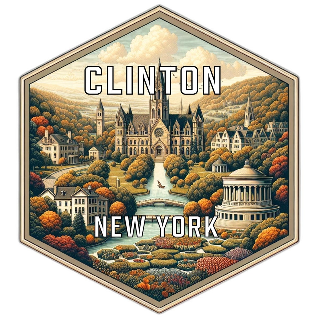 Clinton York Travel Destination Souvenir Vinyl Decal Sticker Image 1