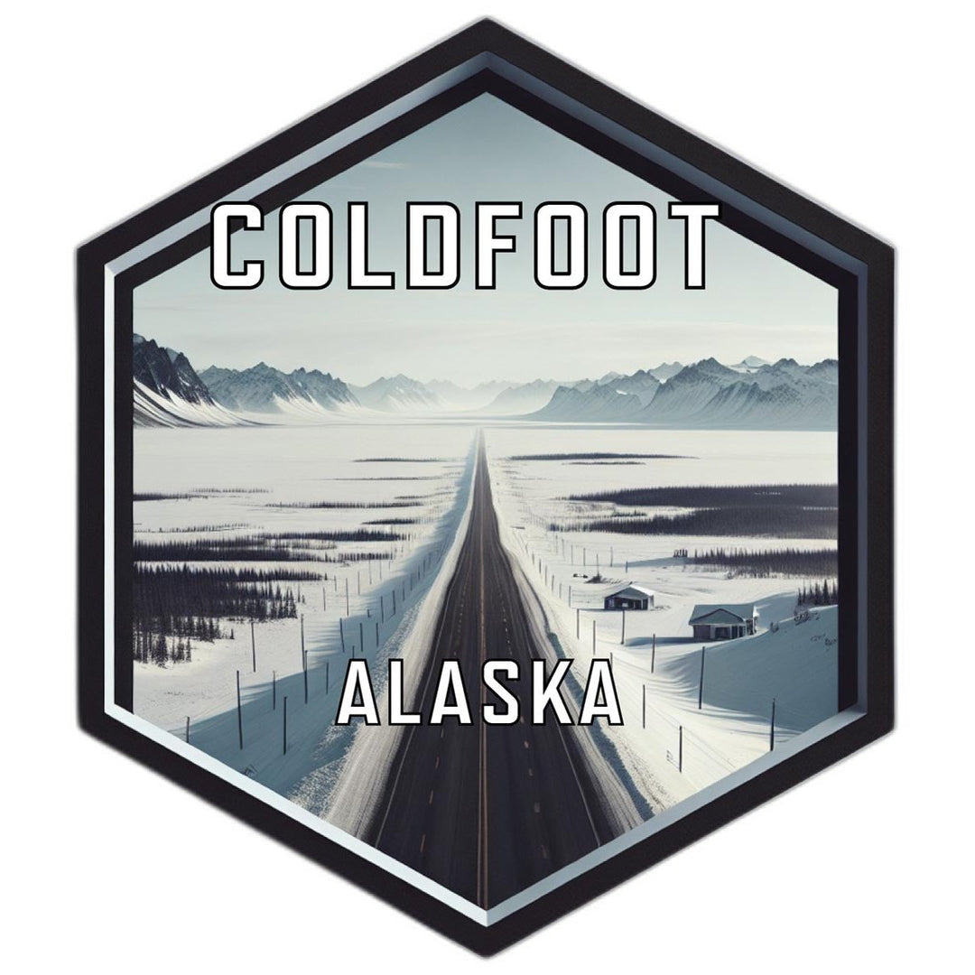 Coldfoot Alaska Travel Destination Souvenir Vinyl Decal Sticker Image 1