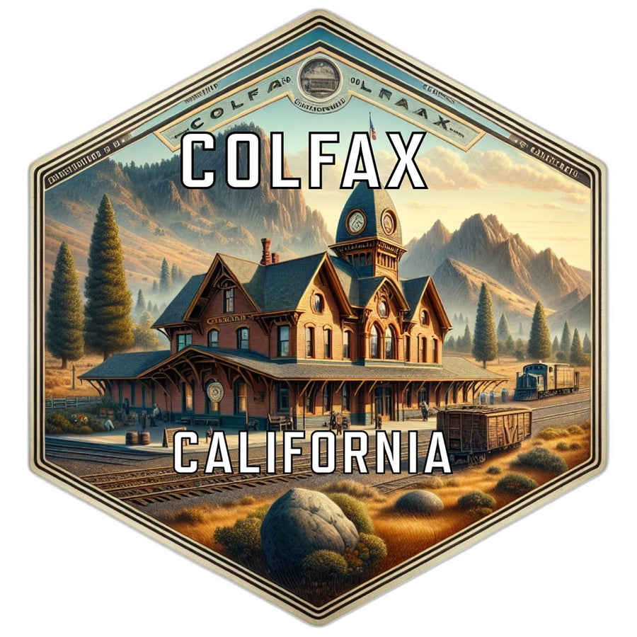 Colfax California Travel Destination Souvenir Vinyl Decal Sticker Image 1