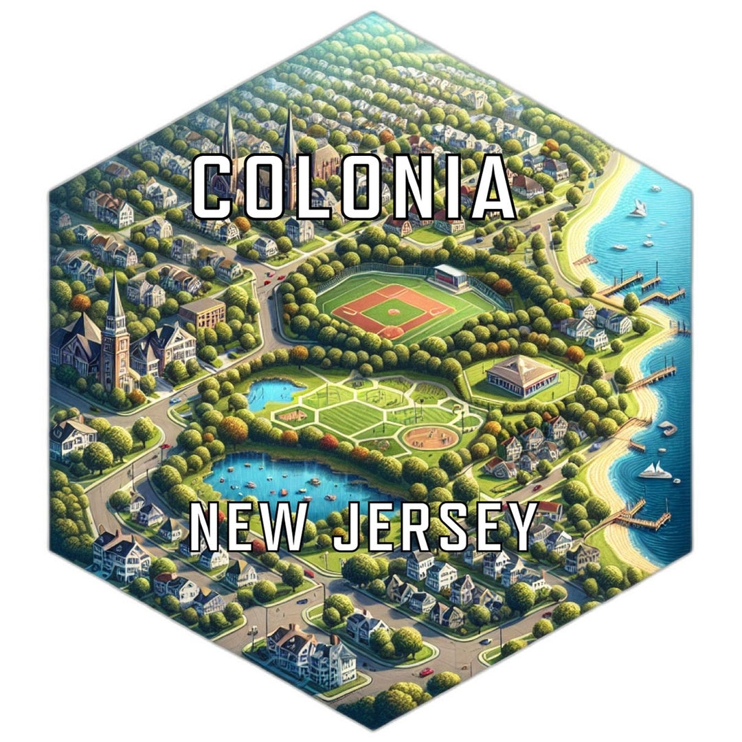 Colonia Jersey Travel Destination Souvenir Vinyl Decal Sticker Image 1