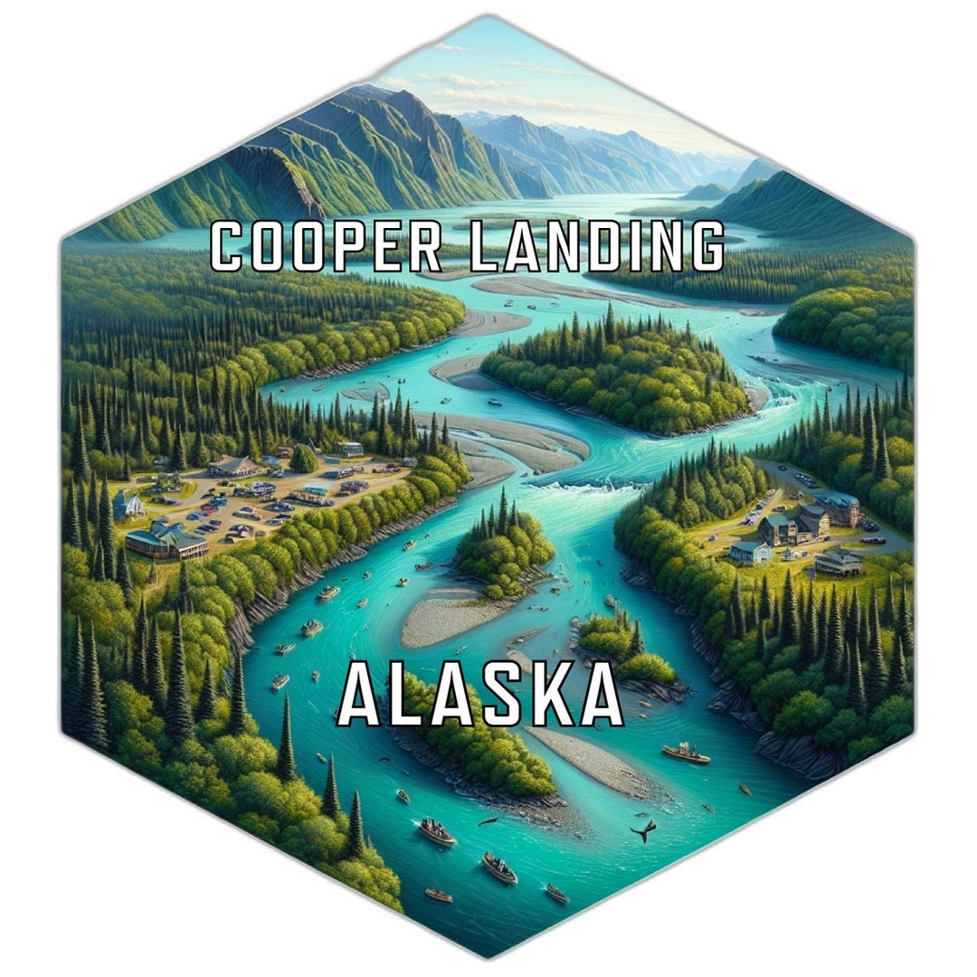 Cooper Landing Alaska Travel Destination Souvenir Vinyl Decal Sticker Image 1