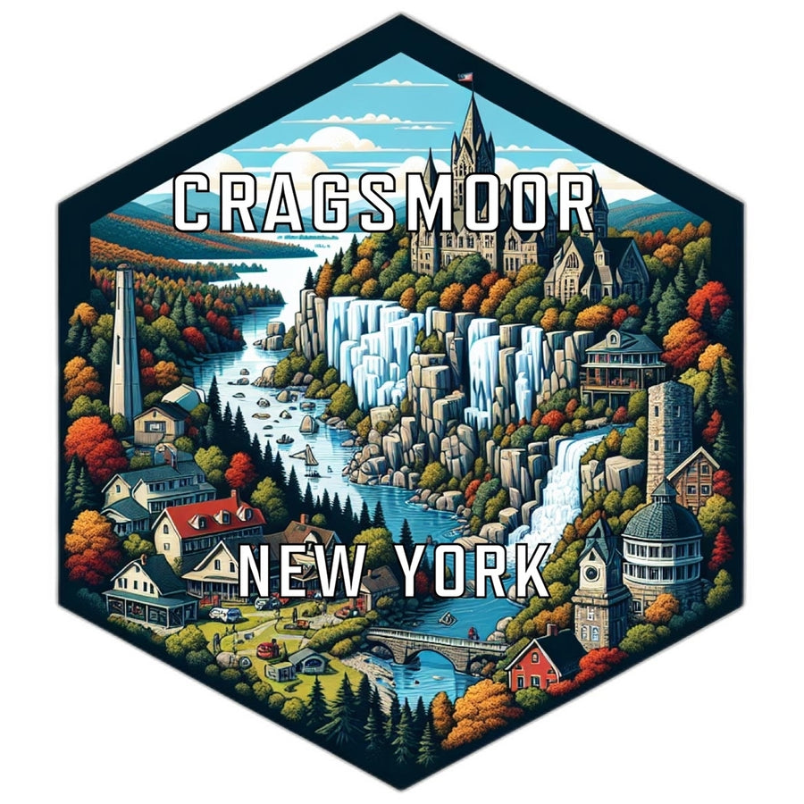 Cragsmoor York Travel Destination Souvenir Vinyl Decal Sticker Image 1