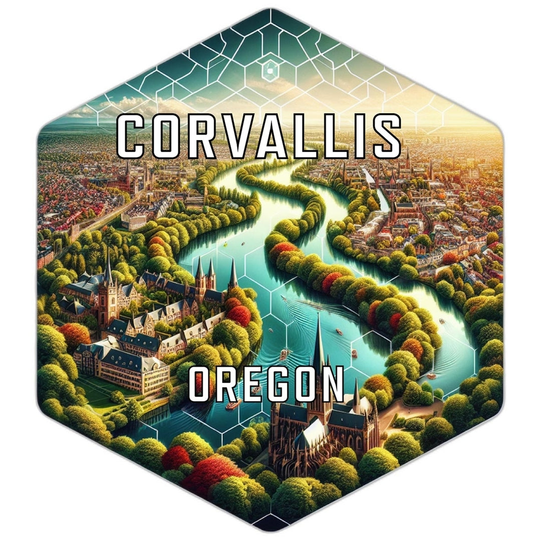 Corvallis Oregon Travel Destination Souvenir Vinyl Decal Sticker Image 1