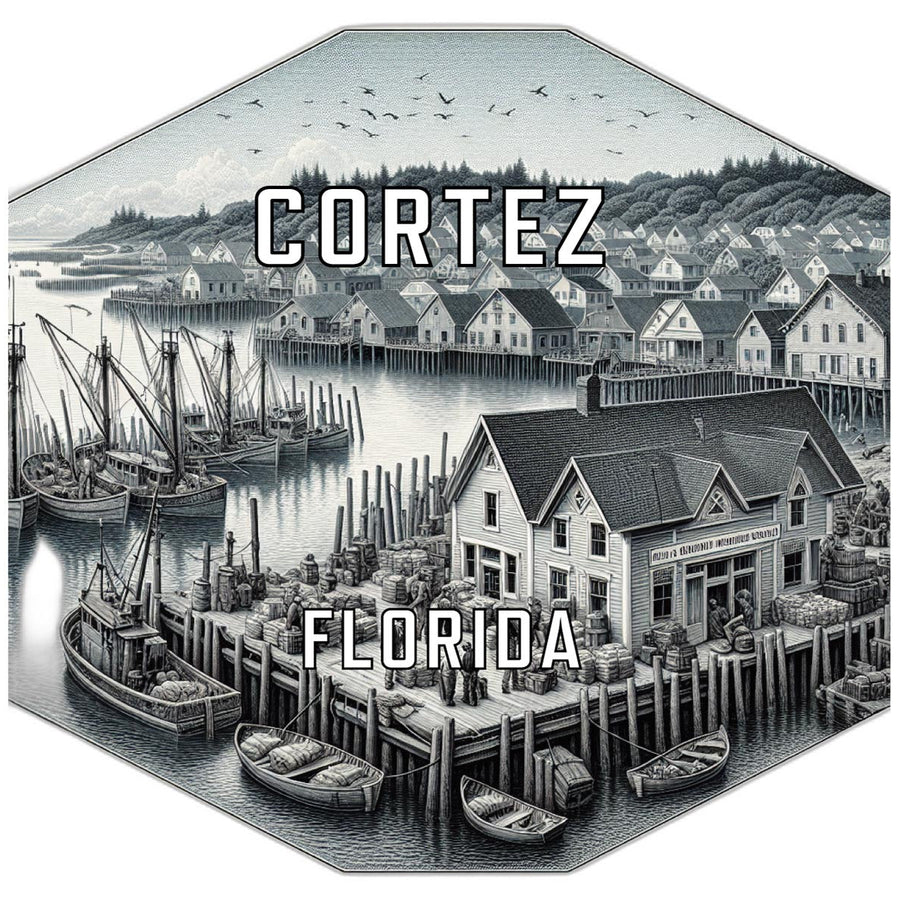 Cortez Florida Travel Destination Souvenir Vinyl Decal Sticker Image 1