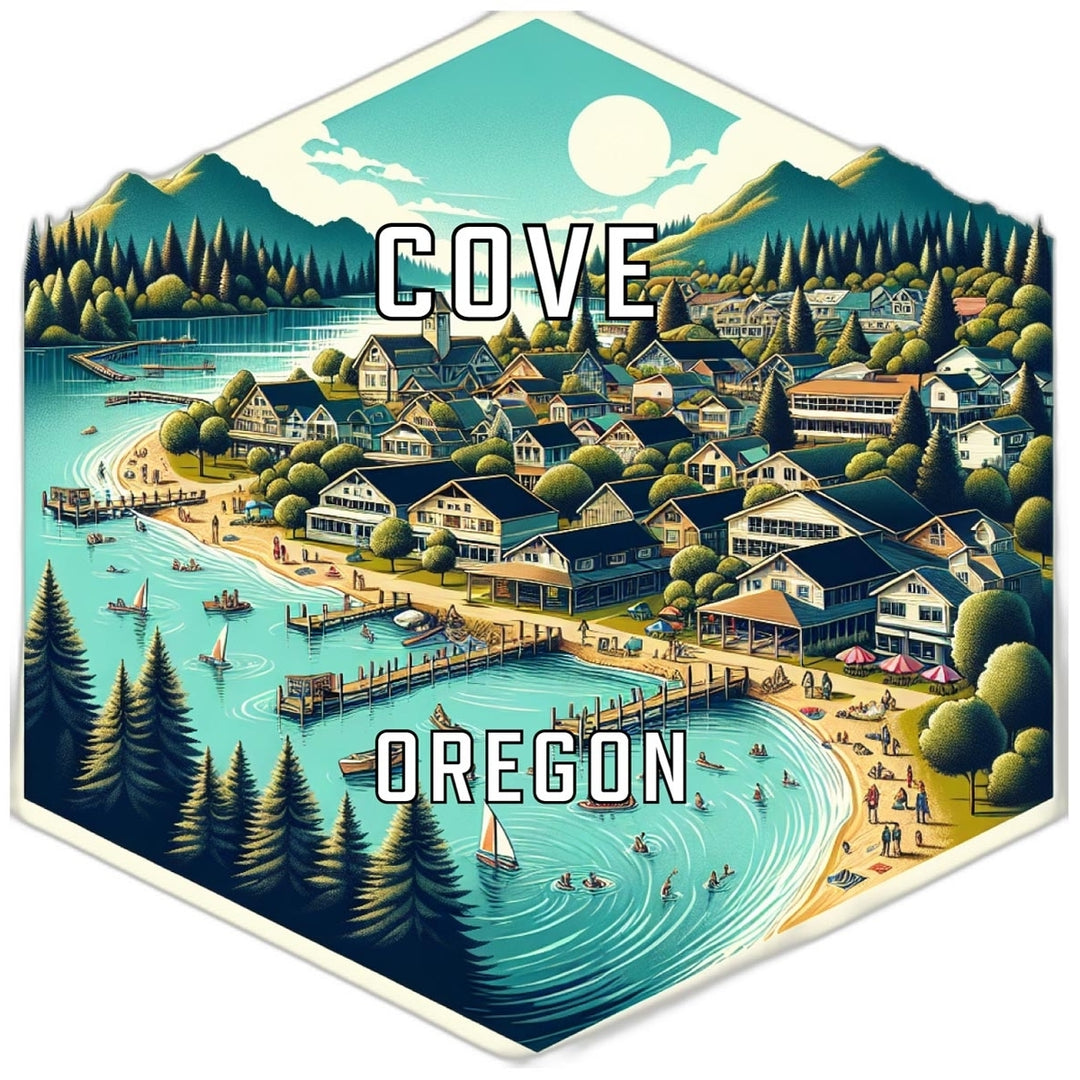 Cove Oregon Travel Destination Souvenir Vinyl Decal Sticker Image 1