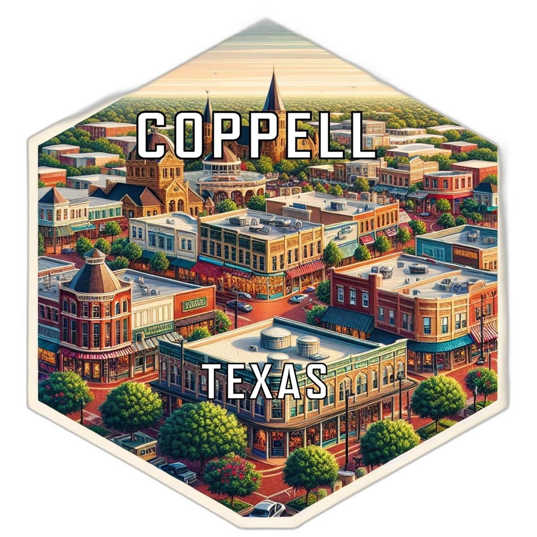 Coppell Texas Travel Destination Souvenir Vinyl Decal Sticker Image 1