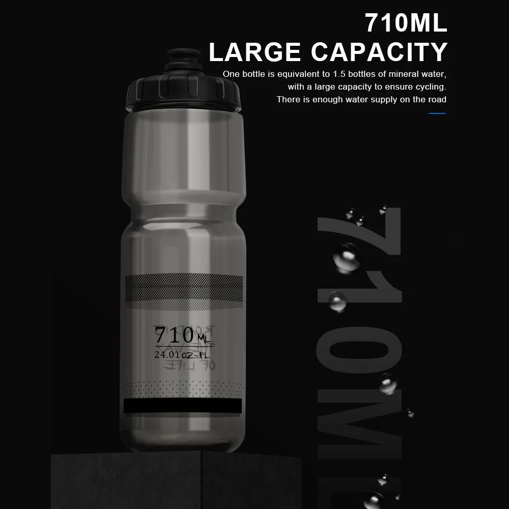 710ML Bicycle Water Bottle  Portable Sports Squeeze Bottle for Cycling Outdoor Activities Image 5