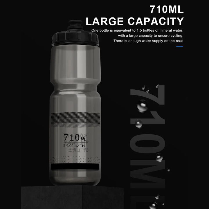 710ML Bicycle Water Bottle  Portable Sports Squeeze Bottle for Cycling Outdoor Activities Image 5