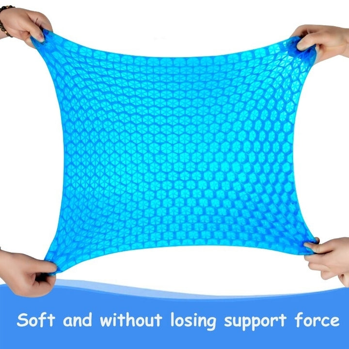 Gel Seat Cushion Summer Breathable Honeycomb Design For Pressure Relief Back Tailbone Pain - Home Office Wheelchair Image 2