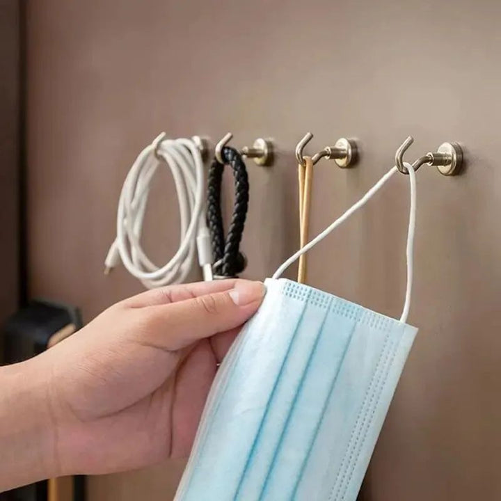 10PCS Strong Magnetic Hooks  Multi-Purpose Storage for Home, Kitchen, and Bathroom Image 3