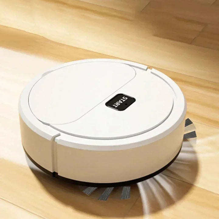 Portable Mini Robotic Vacuum Cleaner USB Rechargeable Wet Dry Sweeper for Home Image 1