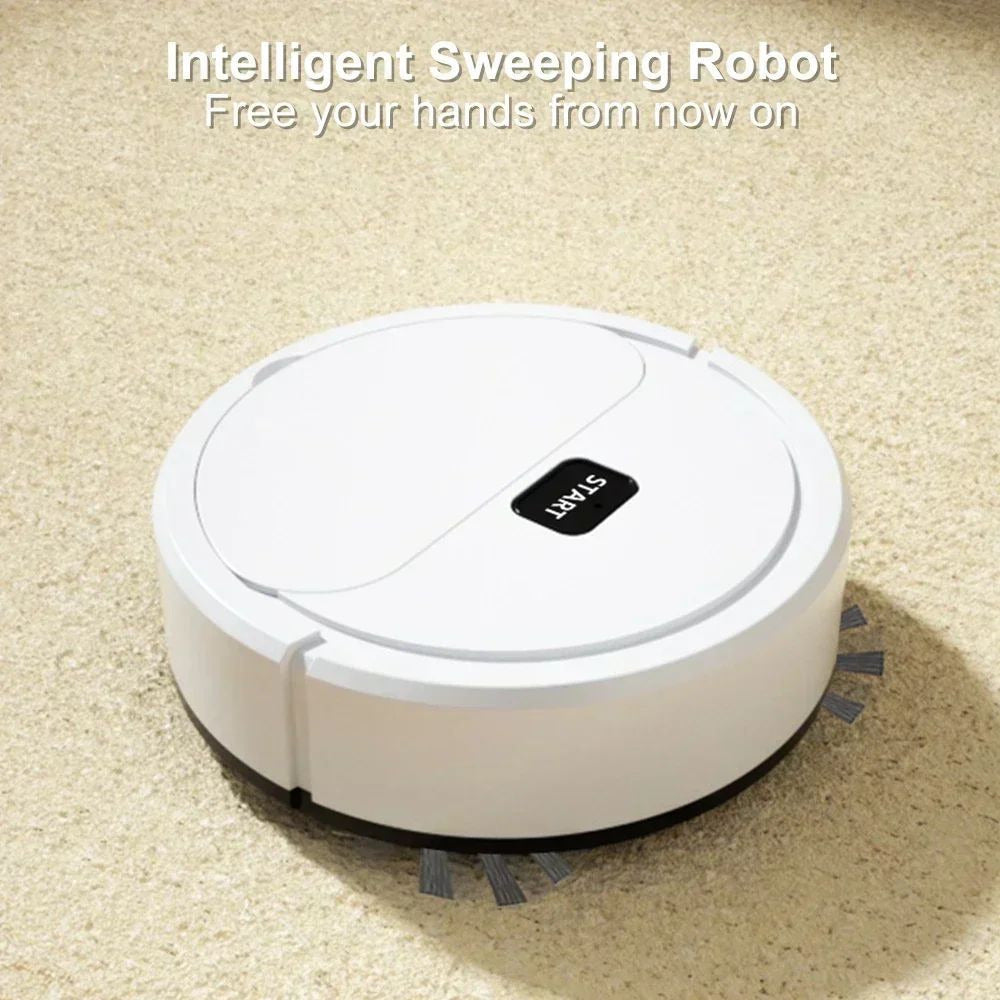 Portable Mini Robotic Vacuum Cleaner USB Rechargeable Wet Dry Sweeper for Home Image 3