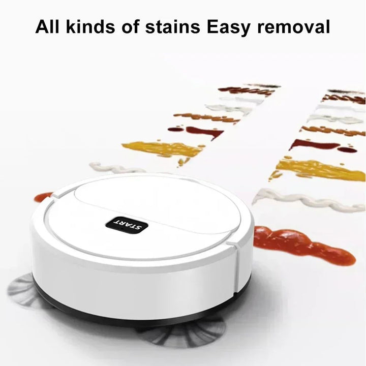 Portable Mini Robotic Vacuum Cleaner USB Rechargeable Wet Dry Sweeper for Home Image 4