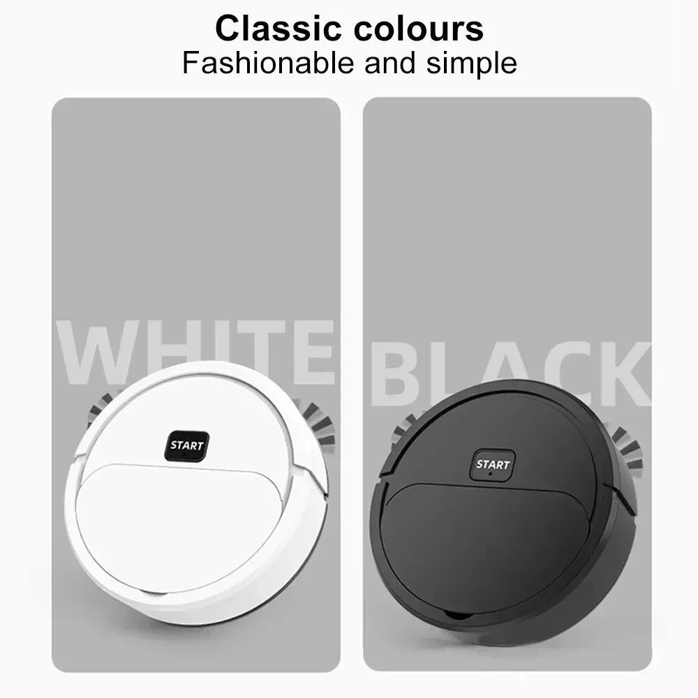 Portable Mini Robotic Vacuum Cleaner USB Rechargeable Wet Dry Sweeper for Home Image 6