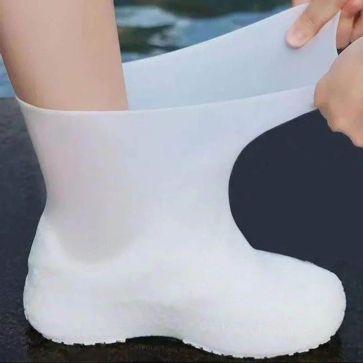 Reusable Waterproof Non-Slip Rain Boot Covers for Outdoor Use Image 1