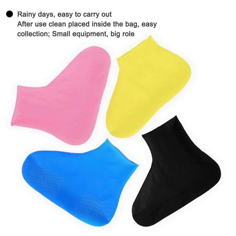 Reusable Waterproof Non-Slip Rain Boot Covers for Outdoor Use Image 4