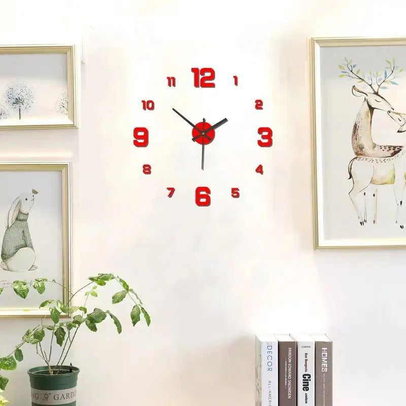 Creative Frameless DIY Wall Clock Wall Decal Home Silent Clock Living Room Office Wall Decoration Image 5