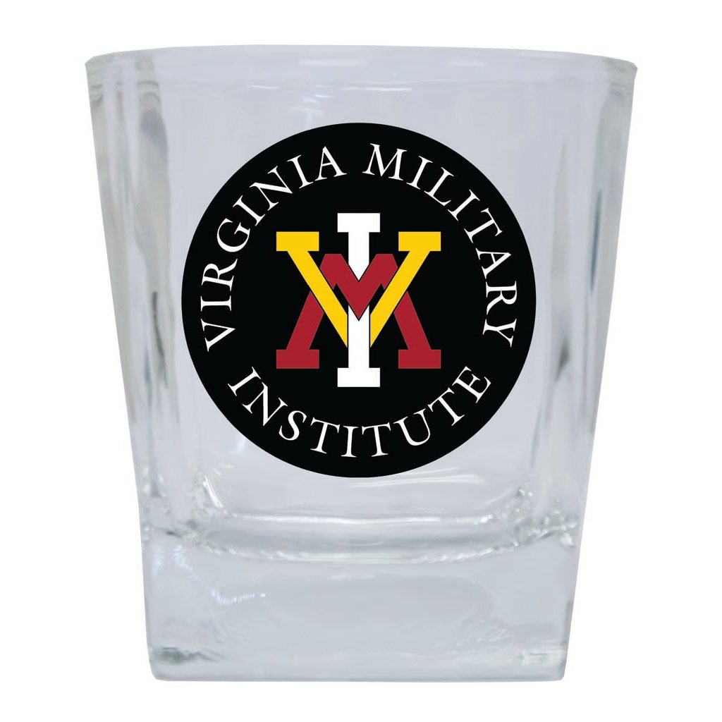 VMI Keydets 10 oz Whiskey Rocks Glass Circle Design Officially Licensed Collegiate Product Image 1