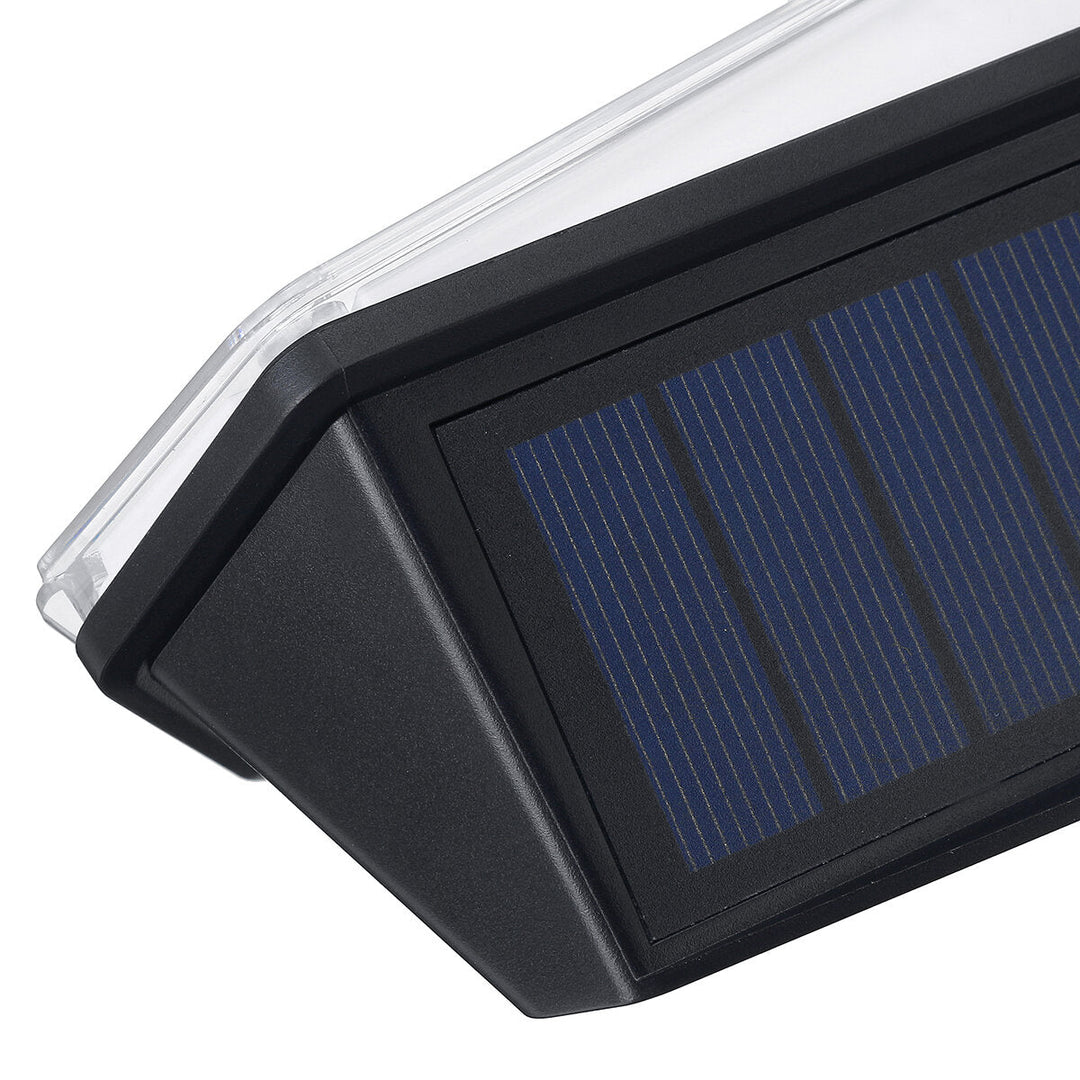 104LED Solar Powered Wall Light PIR Motion Security Flood Lamp Outdoor Light Image 2