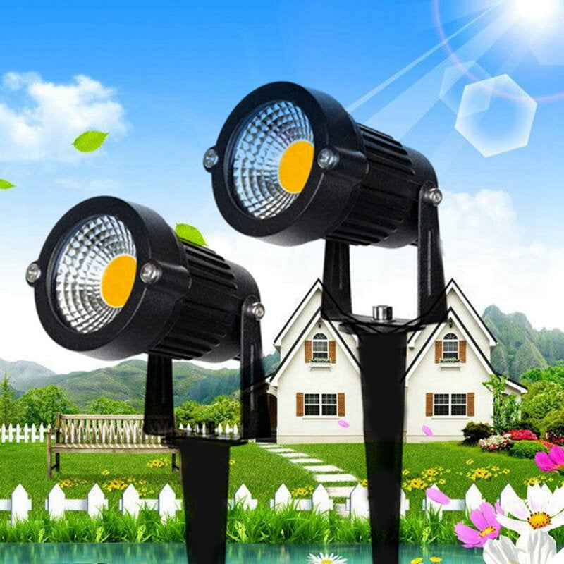 10W LED COB Lawn Light Garden Spotlights Outdoor Yard Waterproof Spike Landscape Lamp AC85-265V Image 2