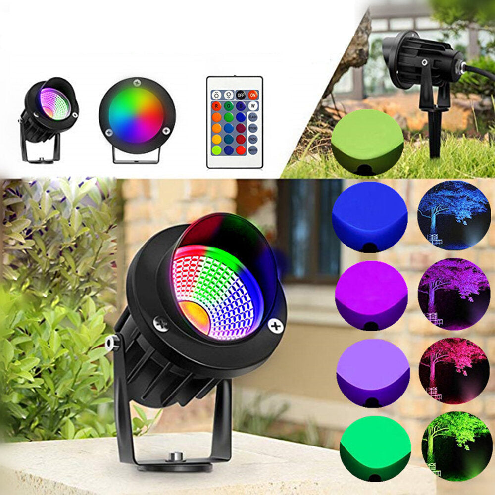 10W RGB LED Flood Light Outdoor Garden Landscape Wall Yard Path Lawn Lamp Image 2