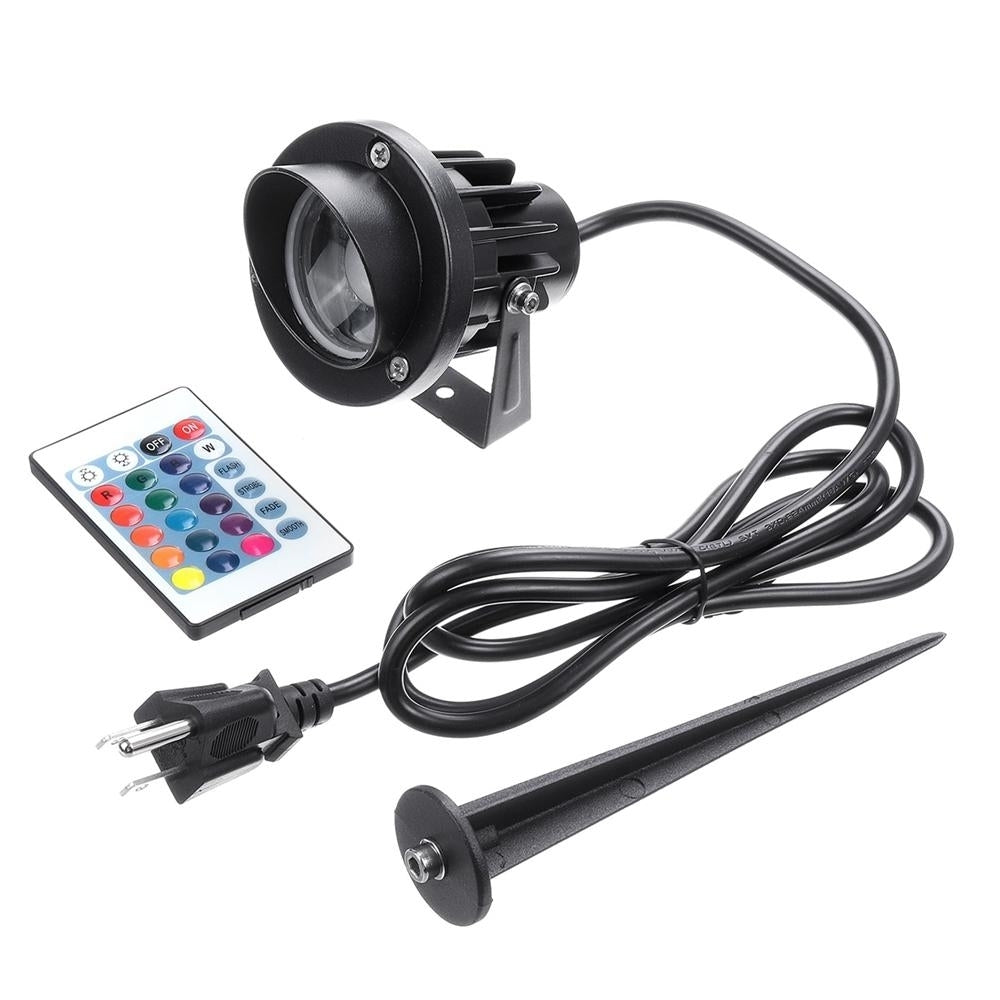 10W RGB LED Flood Spot Light Waterproof Outdoor Garden Landscape Path Lawn Lamp Christmas Decorations Lights AC85-265V Image 6