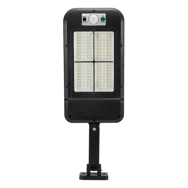 128LED Light Rechargeable Solar Power Street Light Human Body Induction Rural Remote Control Solar Street Lights Image 4