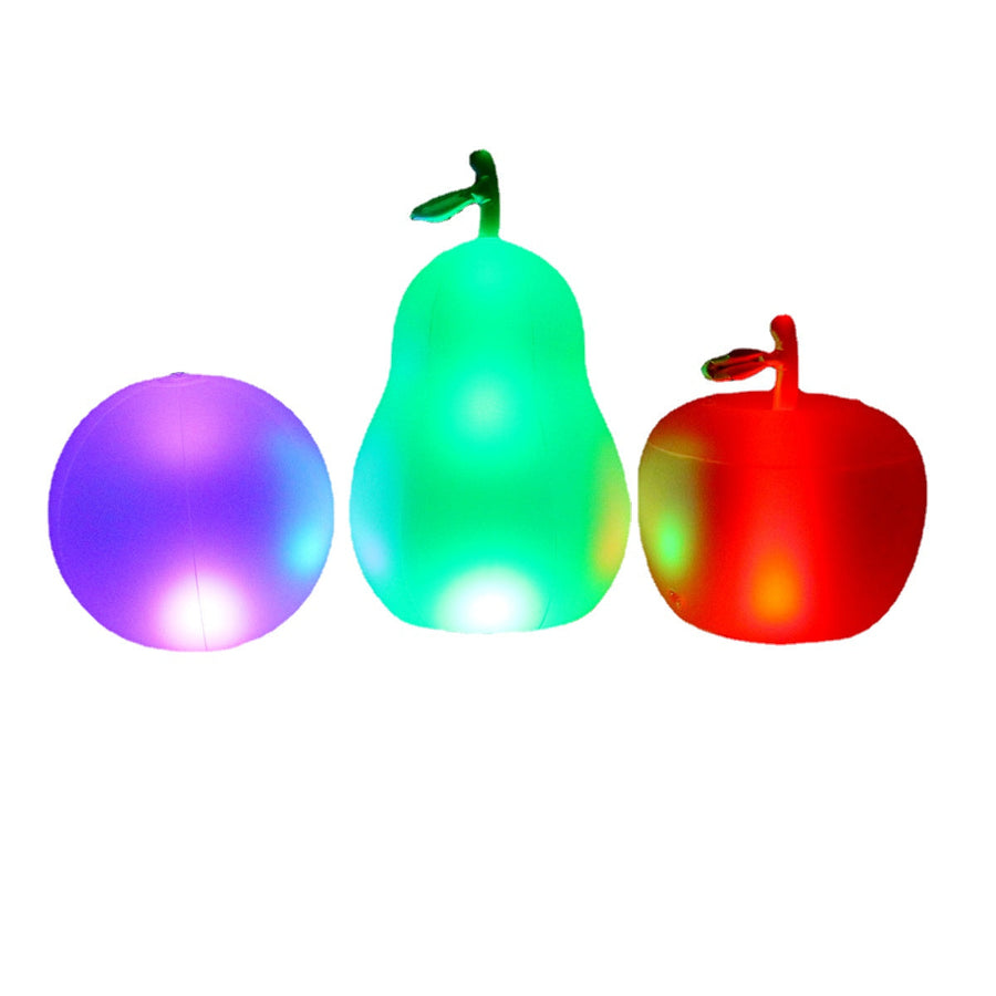 16 Color LED PVC Inflatable Ball/Avocado/Apple Shape Landscape Light Hanging Gargen Light Remote Control Waterproof Pool Image 1