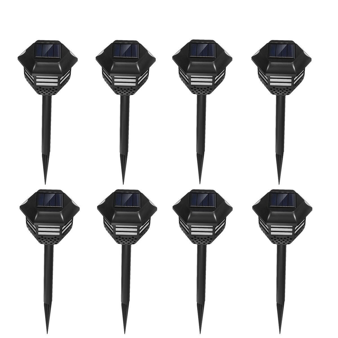 2/4/8pcs Solar Lawn Lights Landscape Garden Villa Decor Lamps LED Ground Lights Plugged,DTTT Image 1