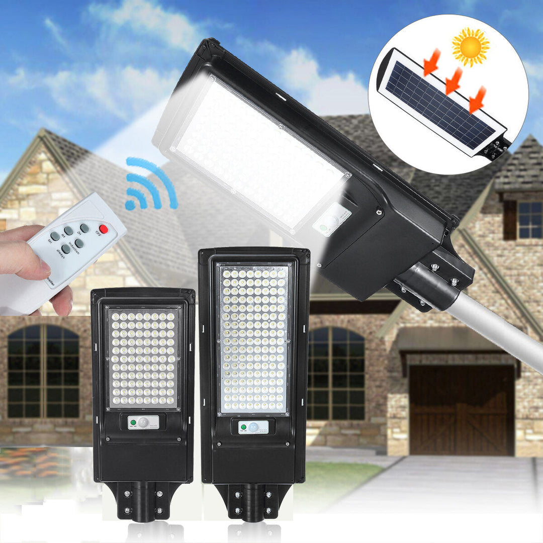 200W 136 LED Solar Motion Sensor Light Odr Waterproof Security Lamp Image 2