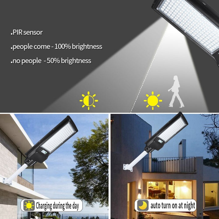 200W 136 LED Solar Motion Sensor Light Odr Waterproof Security Lamp Image 3