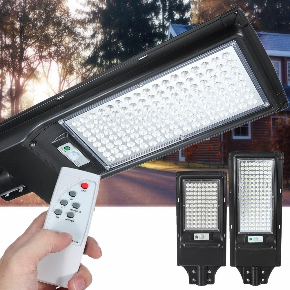 200W 136 LED Solar Motion Sensor Light Odr Waterproof Security Lamp Image 1