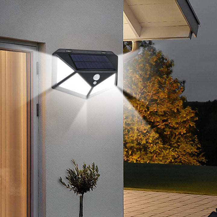 200 LED Solar Powered Light Outdoor Motion Sensor Wall Yard Spa Garden Lamp Image 11