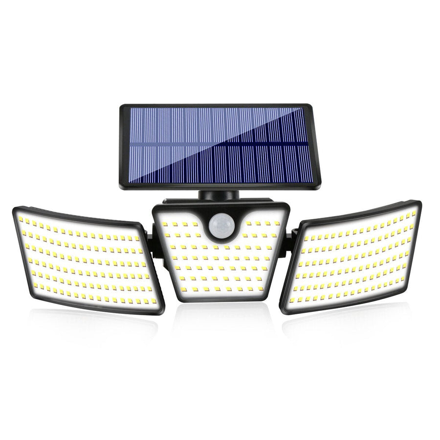 265LEDs 3 Head Solar Motion Sensor Light Outdoor Garden Wall Security Flood Lamp Image 1