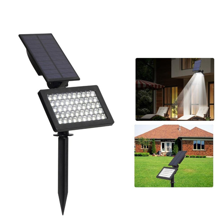 2W Solar Powered 50 LED Landscape Spot Light Outdoor Garden IP44 Waterproof Lawn Lamp Image 3