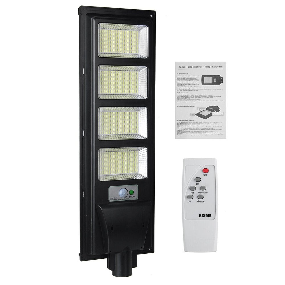 374/748/1122/1496 LED Solar PIR Motion Power Panel Lamp Outdoor Street Wall Induction Lamp Light Image 2