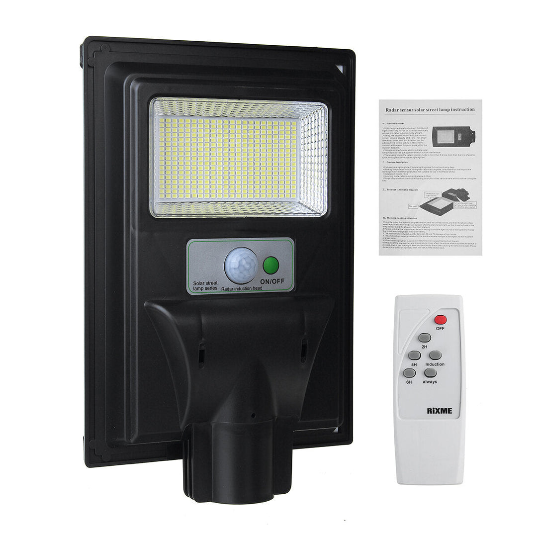 374/748/1122/1496 LED Solar PIR Motion Power Panel Lamp Outdoor Street Wall Induction Lamp Light Image 3