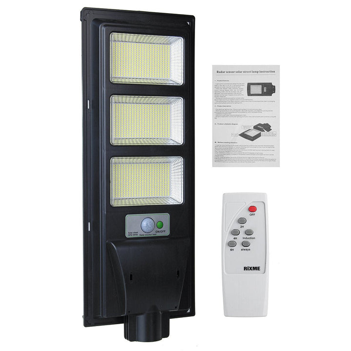 374/748/1122/1496 LED Solar PIR Motion Power Panel Lamp Outdoor Street Wall Induction Lamp Light Image 4