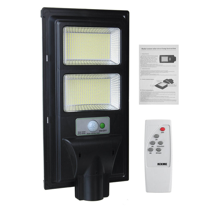 374/748/1122/1496 LED Solar PIR Motion Power Panel Lamp Outdoor Street Wall Induction Lamp Light Image 5