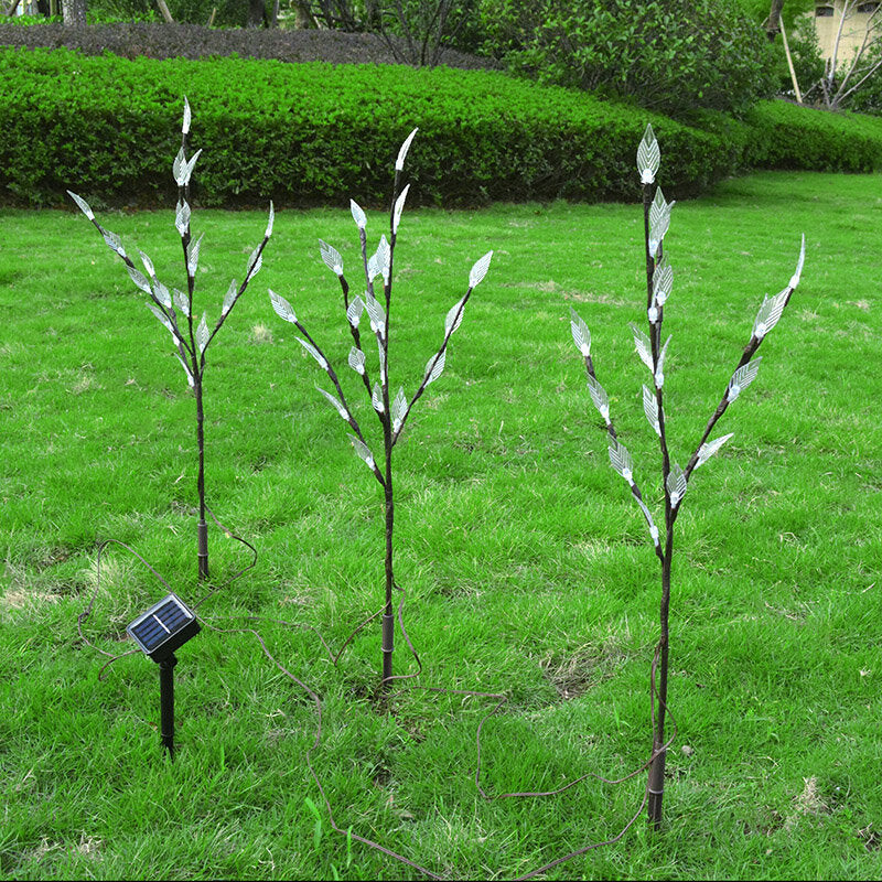 3PCS LED Solar Powered Lawn Light Tree Branches Ground Lamp Outdoor Garden Yard Lighting Decoration,DTTT Image 3