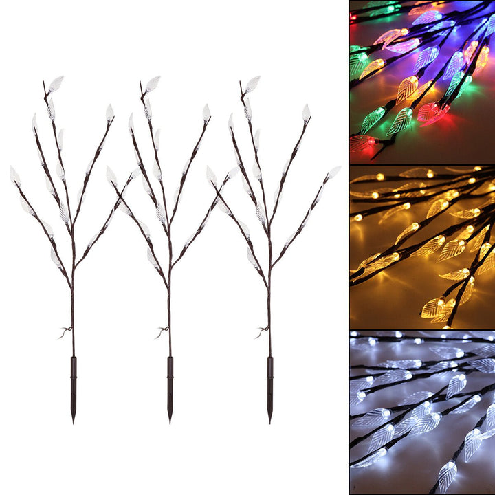 3PCS LED Solar Powered Lawn Light Tree Branches Ground Lamp Outdoor Garden Yard Lighting Decoration,DTTT Image 7