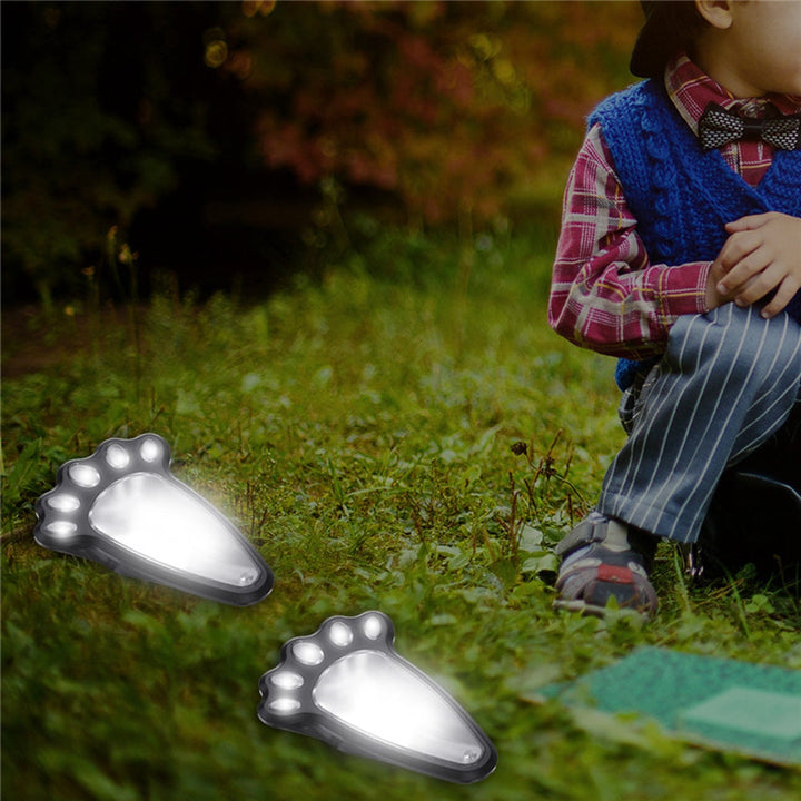 4 In1 Solar Powered LED Dog Paw Print Lights Garden Outdoor Lawn Yard Path Lamp Image 8