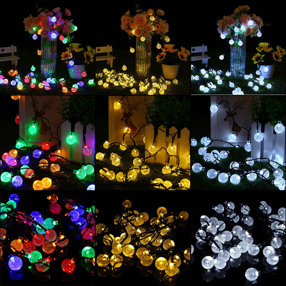 4.8M/6.5M/7M 2 Modes 20/30/50LED Solar String Light Outdoor Lawn Lamp Christmas Decorations Clearance Christmas Lights Image 2